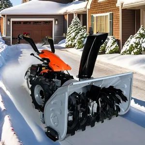 Gas Powered Snow Sweeper 2 Wheel Street Snow Blower Cleaning Sweeper Intelligent Snow Removing Machine - Shandong Howo Engineering Machinery Co., Ltd. - China