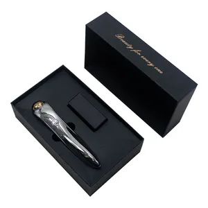 Custom Beauty Cosmetic Makeup Lipstick Lip Glaze Perfume Eyebrow Brush Pen Mascara Packaging Paper Magnetic Black Skin Care Gift B - Dongguan Gele Printing Co., Ltd. - China