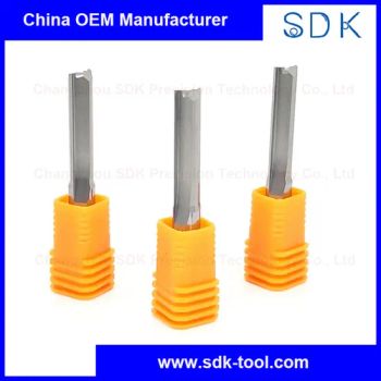 Carbide Woodworking Router Bits End Mill 2f Straight Flat Flutes for MDF Cutting Tools - Changzhou SDK Precision Technology Co., Ltd. - China