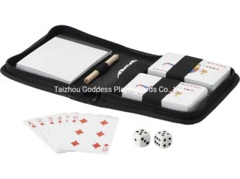 Playing Cards in Travel Pouch Style Corner Origin China Mode Electric Condition New Packaging Box Model NO. CARDS Material - Taizhou Goddess Playingcards Co., Ltd. - China
