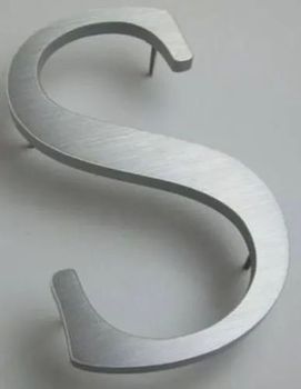 White Polished Aluminium Letter, For Advertisement Form Round Color White Finish Polished Packaging Type Box Quality Quality - Add Metal Arts - India