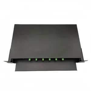 Fiber Optic Patch Panel 1 Ru Includes 2 Sc Singlemode and 2 Sc Multimode Adapter Plates - Ningbo Exactfiber Technology Co., Ltd. - China