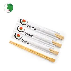 Two Tips Disposable Eco-Friendly Personal Logo Round Twins Sushi Bamboo Chopsticks - Taojiang Meiling Bamboo Products Manufacturer - China
