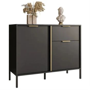 Light Luxury Simple Household Bedroom Living Room Metal Handle Wooden Drawer of Chest - Foshan Homefeel Furniture Co., Ltd. - China