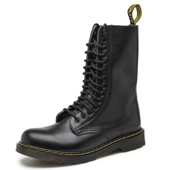 Couple's Large Size Leather High-Top Wear-Resistant All-Match Casual Martin Boots - Quanzhou Binfeng Import & Export Co., Ltd. - China