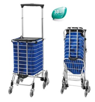 Supermarket Stock Replenishment Platform Trolley with Collapsible Baskets Hand Truck - J and K Industrial Limited - China