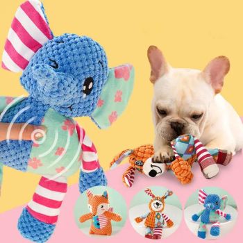 Custom Pet Chew Toys Soft Sound Toy Durable Cute Stuffed Plush Squeaky Animal Dog Toys Factory Price - JinJiang Nilong Group Co., Limited - China