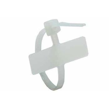 Natural/White Plastic White Tag Tie Size 8mm Use Packaging Material Plastic Color Natural/White Surface Finishing - Global Infranet - India