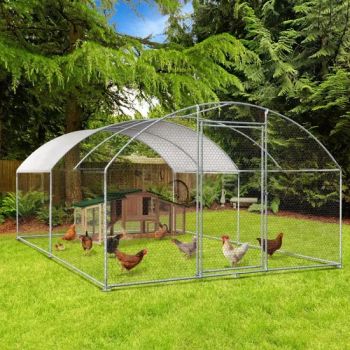 Easy Assembled Large Metal Outdoor Walk-in Chicken Run Coop with Sunshade Cloth - Changsha Ido Leisure Industry Co., Ltd. - China