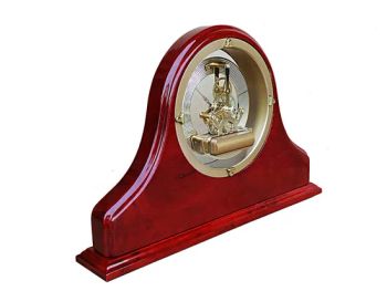 Grand Rosewood Piano Finish Wooden Mantel Desk Clock Skeleton Movements - LIANXIANG WOODWARE LTD. - China