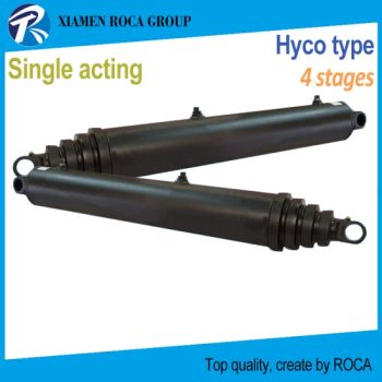 Hyco Type 4 Stages 40101-934-360t Single Acting Replacement Dump Truck Hoist Hydraulic Cylinder - XIAMEN ROCA IMP.& EXP. CO., LTD. - China
