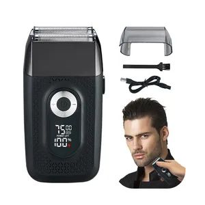 Electric Shaver Men Twin Magnetic Cutter Blade Convenient Travel Car Use USB Powered Rechargeable Beard Shaving - Ningbo Middle Time Electronics Technology Co., Ltd. - China