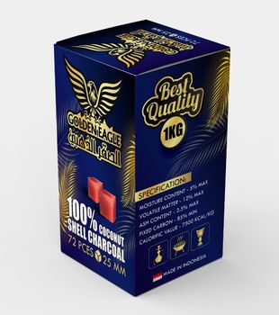 Coconut shell cube charcoal - Royal camping LLC - United Arab Emirates