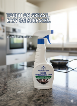 Premium Home Grease Cleaner Spray 500 ml for Kitchen Capacity 500ml Form Spray Bottle Scent Fresh Lemon Eco-friendliness Eco-friendly Formula, - Miko Shop - Azerbaijan