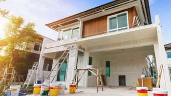 Asian apex Exterior Painting Service, For Home Decor Color any Material Asian apex Service Mode Offline Is It Waterproof - Anuja Interior & Construction Services - India