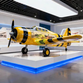 Manufacturer Customized Indoor Science and Technology Exhibition Hall Fiberglass Aircraft Model Sculpture - Shenzhen Xinfangzhen Technology Co., Ltd. - China