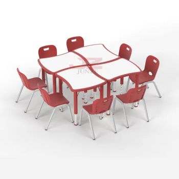 New Kindergarten School Furniture Children Desk Chair Set Kids Tables and Chairs - Guangzhou Junze Furniture Co., Ltd. - China