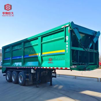 3 Axles 50t Grain Transport Dump Tipper Semi Trailer Farm Machinery - Henan Huayu Jujiu Vehicle Co., Ltd. - China