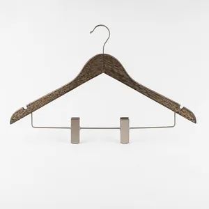 with Metal Clips Wooden Coat/Clothing Hangers - Suzhou Fairy Daily Products Co., Ltd. - China