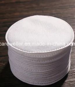 Round Cosmetic Cotton Pad for Skin Care Age Adult Sterile No Color White Origin China Trademark OEM Folded Folded Material - Care Weller Limited - China