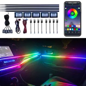 Music Control APP RGB Auto Interior Decorative Atmosphere Symphony Ambient Light - Lu'an Woma Import and Export Co., Ltd. - China