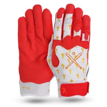 New Red Top Quality Best Price Baseball Sports Softball Batting Gloves - Guangzhou Sanliansan Sports Goods Co., Ltd. - China