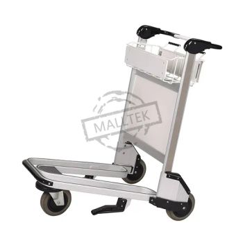 High Quality Airport Baggage Aluminum Luggage Trolley with Hand Brake - Suzhou Malltek Supply China Co., Ltd. - China