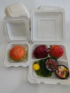 Compostable Take out Fast Food Cornstarch Food Container Lunch Boxes - Wenzhou Qiangsen Import and Export Co., Ltd. - China