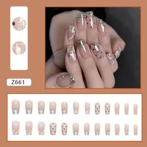 Handmade French Style Reuse Acrylic Press on Nails False Nails - Ningbo General Union Co., Ltd. - China