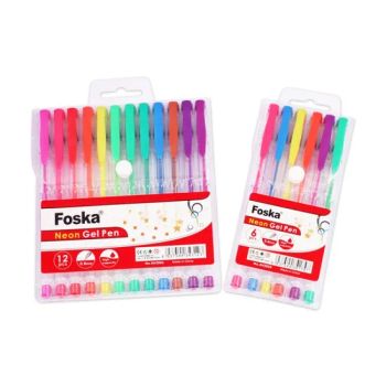 Foska Colored Student Adult Coloring Books Drawing Kid Doodling Writing Sketching Highlighter Art Markers 6 12 Color Gel Pens - Anhui Sunshine Stationery Co., Ltd. - China