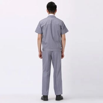 Csjd J01 6603 Fine Twill Work Clothes Engineering Clothes Short Sleeved Suit Overalls - Guangzhou Yuchen Clothing Co., Ltd - China