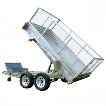 Australia Standard Hydraulic Tipper Hot Dipped Galvanized Utility Farm Car Box Cage ATV Camper Trailers - Zhenjiang SWT Metal Product Co., Ltd. - China