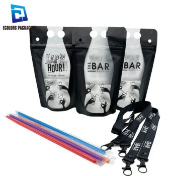 500ml Stand up Plastic Zipper Frozen Beverage Frosted Drink Bags Juice Pouches - Shantou City Yicai Packaging Co., Ltd. - China
