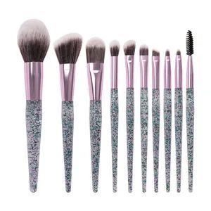 10PCS Makeup Brushes Sequins Sand Brush Set Eye Beauty Tool Kits - Guangzhou Huabin Biotech Co., Ltd. - China