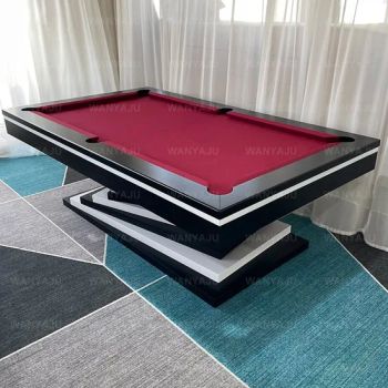 Customized Pool Billiard 8FT Billiard Table with Solid Wood Natural Slates - Jiangxi Wanyaju Wood Industry Co., Ltd. - China