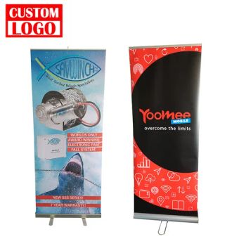 Popular Aluminum Roll up Banner Outdoor Display Roll up Stand Banner - WUHAN JARMOO FLAG CO., LTD. - China