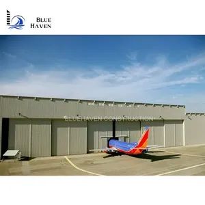 Structural Steel Fabrication Structure Aircraft Hangar Standard GB HS Code 9406 Origin China Rainspout PVC Pipe Trademark - Quanzhou Bluehaven Construction Co., Ltd - China