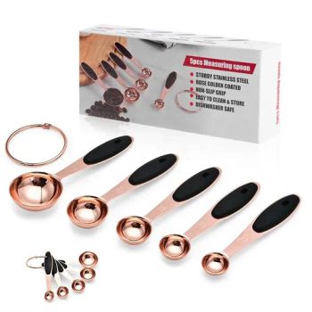 5PCS Stainless Steel Copper Measuring Spoons Set - Yangjiang Eversun Industry & Trade Co., Ltd. - China
