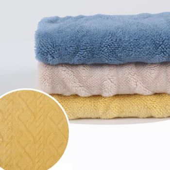 Ultrasound One Side Fleece Fabric Long Plush Micro Fiber Shuvelveteen Sherpa Fleece Fabric - Hangzhou K&M Textile Co., Ltd. - China