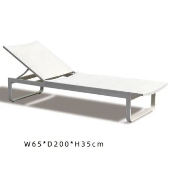 Hotel Swimming Pool Lounge Chairs Aluminum Sun Loungers Outdoor Beach Lounge - Foshan I Ceramics Furnishing Co.,Ltd - China