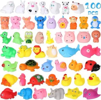 Baby Bath Toys Bulk, Squeaky Cute Bathtub Toys Animal Bath Toys Colorful Pool Floating Toys Gifts for Kids Swimming, Shower, Zoo Theme Party Favors, Bathroom - YIWU JINYE IMPORT AND EXPORT CO., LTD - China