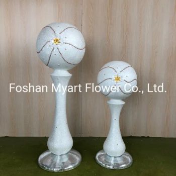 Wholesale OEM Elegant Floor Pearl Gold Silver Resin Flower Vase for Home Decor - Foshan Myart Flower Co., Ltd. - China