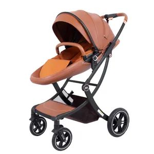 Mom Alloy New Design PU Fabric Baby Strollers Best Wheels Walker - Hubei Yuxin Children's Products Co., Ltd. - China