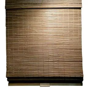 Cordless Bamboo Roman Rolling/Roller Matchstick Window Blinds - Anhui Huishang International Ltd. - China