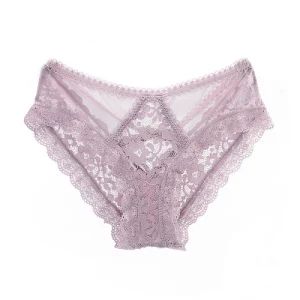 Ladies Sexy Lace Panty Women Underwear Style Briefs Feature Sexy Origin China Pattern Solid Model NO. MI-125 Size Type - SHANTOU HUICHEN FASHIONS CO.,LTD. - China