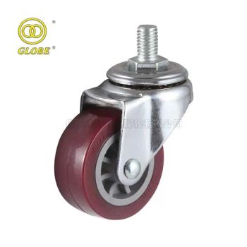 Industrial Furniture Casters 50 mm Black Desk PU Wheel Brand Globe Origin China Trademark GLOBE Weight 0.17kg/PC HS Code - Foshan Globe Caster Co., Ltd - China