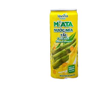 Top Sale MiATA cell cane juice kumquat flavored natural fragrance instant drink 320ml can Manufacturer Made in Vietnam - LAM SON SUGAR CANE JOINT STOCK CORPORATION - Vietnam