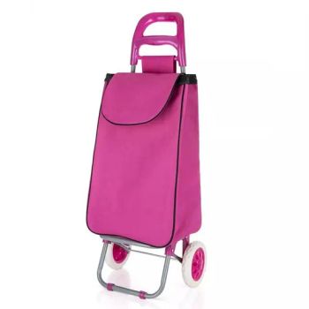Shopping Trolley with Double Basket Layers Hand Cart Folding Collapsible and Wheelsfor Hospital Stacker for 34 Litre Baskets - Linyi Runze Brothers Trading Co., Ltd. - China