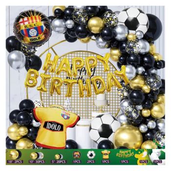 Green Theme Foil Balloons Arch Garland Kit Soccer Banner for Birthday Party - Baoding Likeparty Trading Co., Ltd. - China