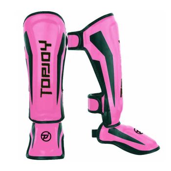 Wear Resistant Leather Muay Thai Training Kick Custom Logo Boxing Shin Guards - Maanshan Top Joy Technology Co., Ltd. - China